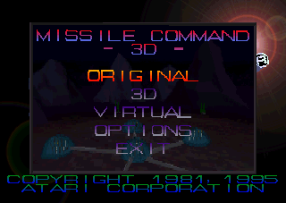 Screenshot Thumbnail / Media File 1 for Missile Command 3D (World)