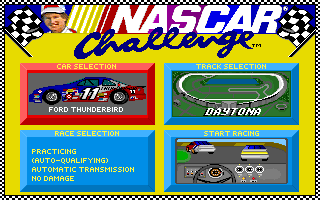 Screenshot Thumbnail / Media File 1 for Bill Elliotts Nascar Challenge (1991)(Konami)
