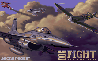 Screenshot Thumbnail / Media File 1 for Dogfight 80 Years Of Aerial Warfare (1993)(Microprose Software Inc)