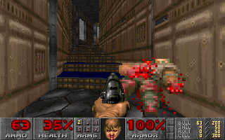 Screenshot Thumbnail / Media File 1 for Doom v1.2 Patch Registered (1994)(Id Software)