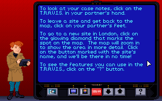 Screenshot Thumbnail / Media File 1 for Eagle Eye Mysteries in London (1993)(Electronic Arts)