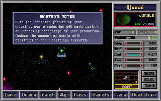 Screenshot Thumbnail / Media File 1 for Master Of Orion (1992)(Microprose Software Inc)
