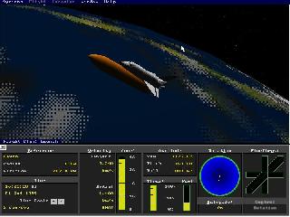 Screenshot Thumbnail / Media File 1 for Microsoft Space Simulator (1994)(Bad Ltd)