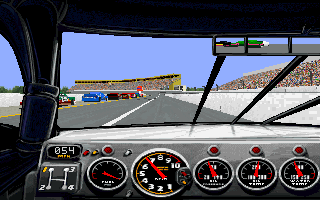 Screenshot Thumbnail / Media File 1 for Nascar Racing (1994)(Papyrus Design Group)