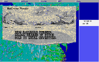 Screenshot Thumbnail / Media File 1 for Railroad Tycoon Deluxe (1993)(Microprose Software Inc)