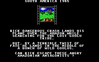 Screenshot Thumbnail / Media File 1 for Rick Dangerous (1989)(Kixx Rainbird Software)