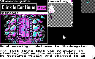 Screenshot Thumbnail / Media File 1 for Shadowgate (1987)(Mindscape Inc)