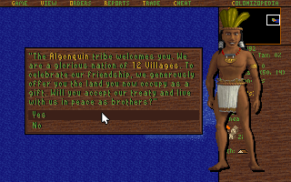 Screenshot Thumbnail / Media File 1 for Sid Meiers Colonization (1994)(Microprose Software Inc)