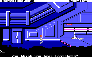 Screenshot Thumbnail / Media File 1 for Space Quest I Roger Wilco In The Sarien Encounter (1991)(Sierra Online)(Rev)