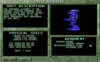 Screenshot Thumbnail / Media File 1 for Ultrabots (1993)(Electronic Arts)