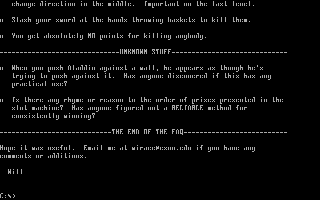 Screenshot Thumbnail / Media File 1 for Video Game Faq (1994)(Copysoft Inc)