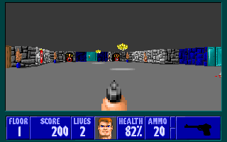 Screenshot Thumbnail / Media File 1 for Wolfenstein 3d (1992)(Activision Publishing Inc)