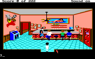 Screenshot Thumbnail / Media File 1 for Leisure Suit Larry in the Land of the Lounge Lizards (Amiga)