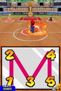 Mario Slam Basketball (E)(FireX) Screen Shot