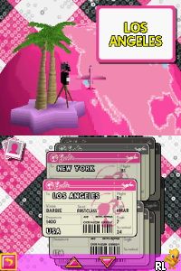 Barbie - Jet, Set & Style! (DSi Enhanced) (U) Screen Shot