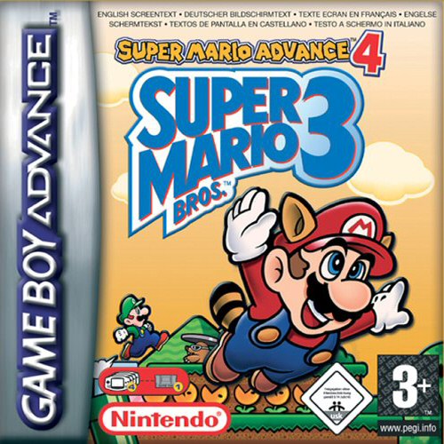 Super Mario Advance 4 - Super Mario Bros 3 (E)(Menace) Box Art