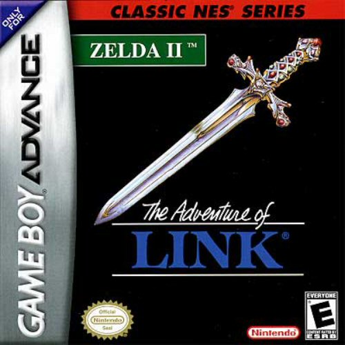 Classic NES - Zelda II - The Adventure of Link (U)(BatMan) Box Art