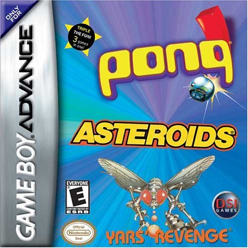 Pong, Asteroids, Yar's Revenge (U)(Trashman) Box Art