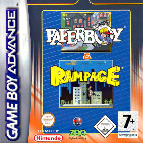 Paperboy & Rampage (E)(Supplex) Box Art