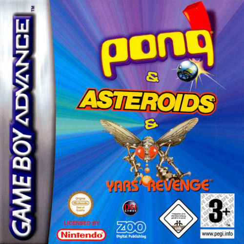3 in 1 - Asteroids, Yar's Revenge and Pong (E)(sUppLeX) Box Art