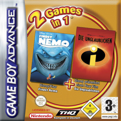 2 in 1 - Findet Nemo & Die Unglaublichen (G)(Independent) Box Art