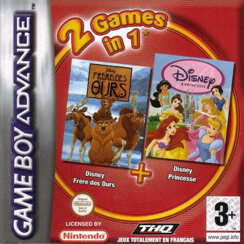 2 in 1 - Frere des Ours & Disney Princesse (F)(Independent) Box Art