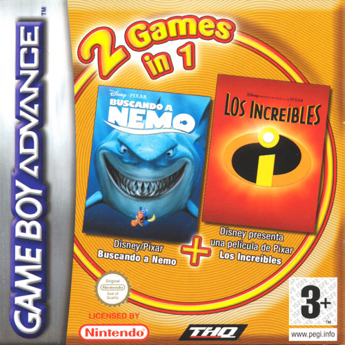 2 in 1 - Finding Nemo & The Incredibles (S)(Independent) Box Art