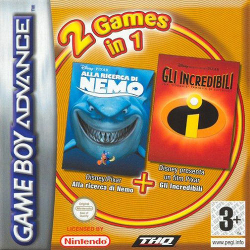 2 in 1 - Finding Nemo & The Incredibles (E)(Independent) Box Art