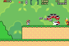 Super Mario World - Super Mario Advance 2 (U)(Mode7) Snapshot