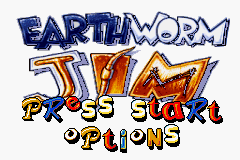 Earthworm Jim (U)(Mode7) Title Screen