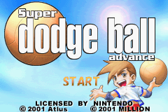 Super Dodge Ball Advance (U)(Mode7) Title Screen