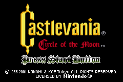 Castlevania - Circle of the Moon (U)(Cezar) Title Screen