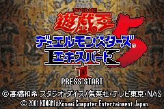 Yu-Gi-Oh! Duel Monsters 5 Expert 1 (J)(Eurasia) Title Screen