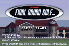 ESPN Final Round Golf (E)(Paracox) Title Screen
