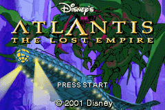 Atlantis - The Lost Empire (U)(Eurasia) Title Screen
