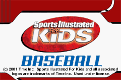 Sports Illustrated For Kids - Baseball (U)(Venom) Title Screen