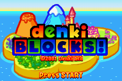 Denki Blocks! (E)(Quartex) Title Screen