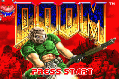 Doom (U)(Mode7) Title Screen