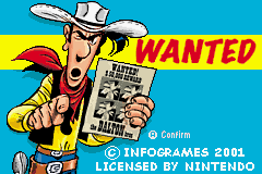 Lucky Luke - Wanted! (E)(Lightforce) Title Screen