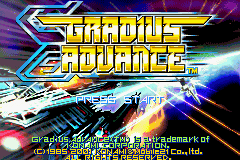 Gradius Advance (E)(Eurasia) Title Screen