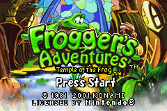 Frogger's Adventures - Temple of the Frog (U)(Lightforce) Title Screen