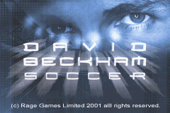 David Beckham Soccer (E)(Venom) Title Screen