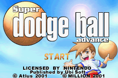 Super Dodge Ball Advance (E)(Cezar) Title Screen