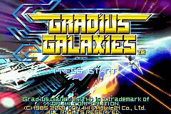 Gradius Galaxies (U)(Dumper) Title Screen