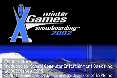 ESPN Winter X-Games - Snowboarding 2002 (U)(Mode7) Title Screen
