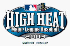 High Heat - Major League Baseball 2003 (U)(Mode7) Title Screen