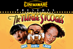 The Three Stooges (U)(Mode7) Title Screen