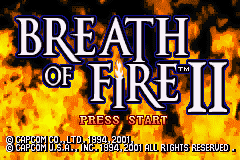 Breath of Fire 2 (U)(Mode7) Title Screen