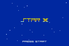 Star X (U)(Mode7) Title Screen