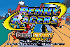 Penny Racers (E)(Evasion) Title Screen